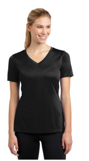 Custom Women's Dry-Fit V-Neck (Sport-Tek ST353V)